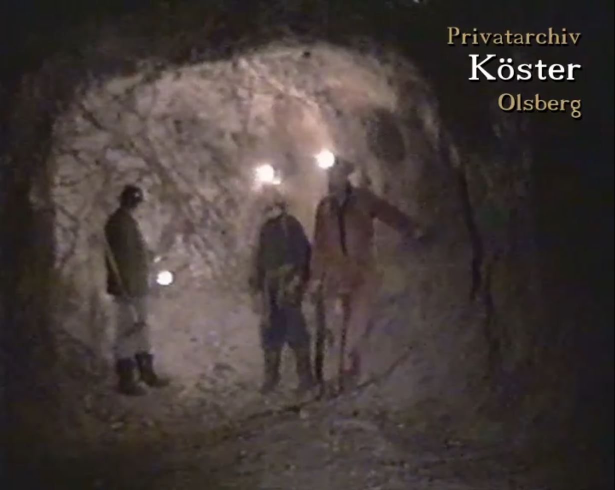 Befahrung der Kalkspatgrube Annemarie in Alme am 18.11.1995