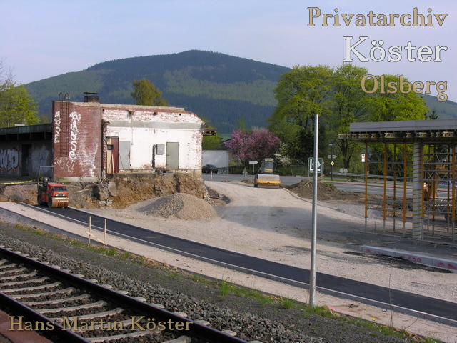 Bahnhof Olsberg - Blick vom Bahnsteig