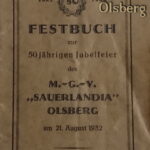 50jährige Jubelfeier des M.G.V. "Sauerlandia" Olsberg