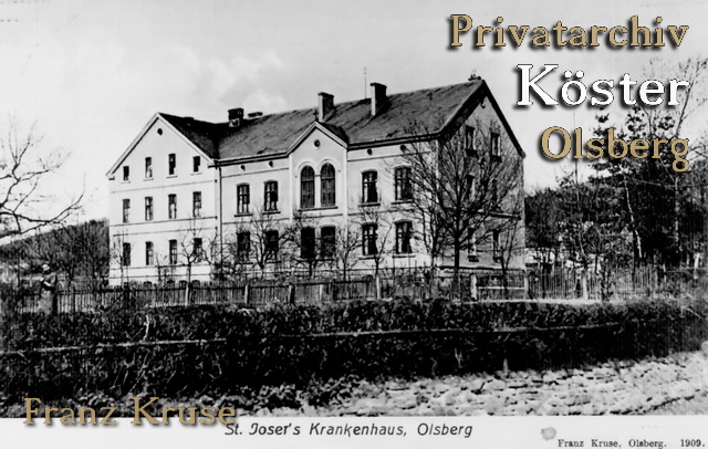 Ansichtskarte "St. Josef's Krankenhaus, Olsberg"