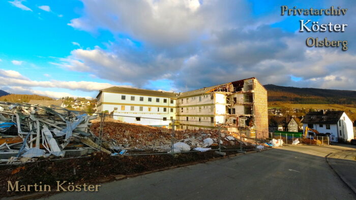 St. Josefs-Hospital Olsberg - Abriss Stationstrakt