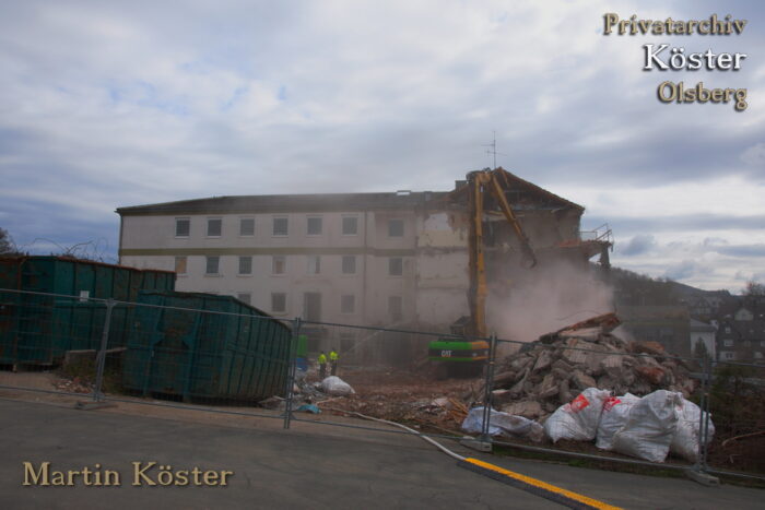 St. Josefs-Hospital Olsberg - Abriss des Stationstrakts