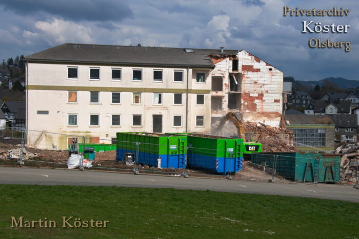 St. Josefs-Hospital Olsberg - Abriss Stationstrakt