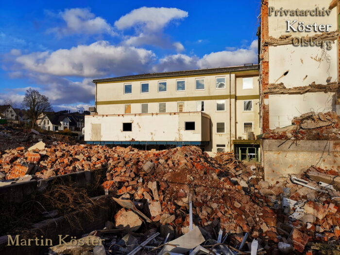 St. Josefs-Hospital Olsberg - Abriss Stationstrakt