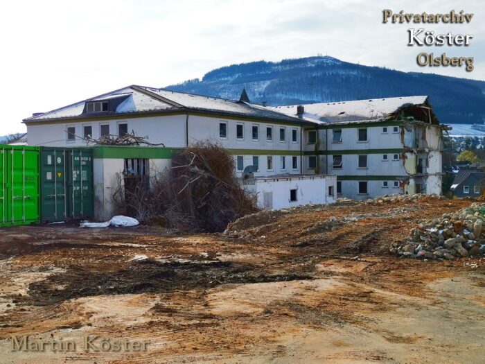 St. Josefs-Hospital Olsberg - Abriss des Stationstrakts