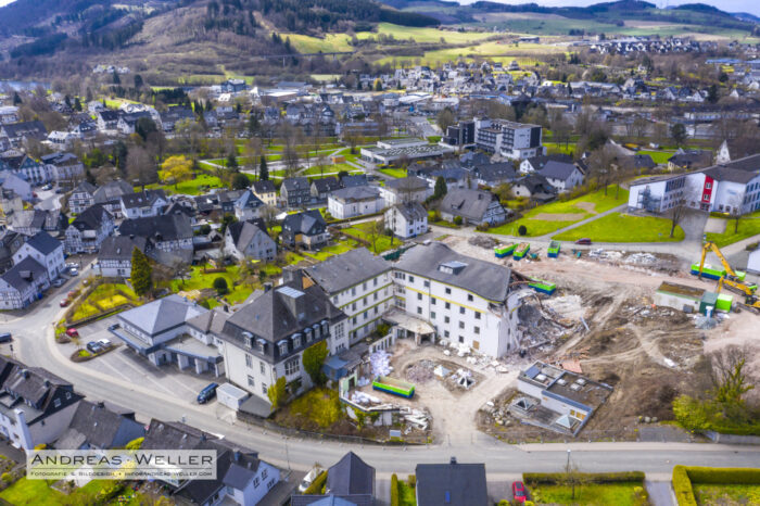 St. Josefs-Hospital Olsberg - Abriss OP- und Intensiv-Trakt