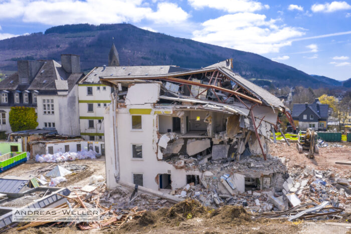 St. Josefs-Hospital Olsberg - Abriss OP- und Intensiv-Trakt