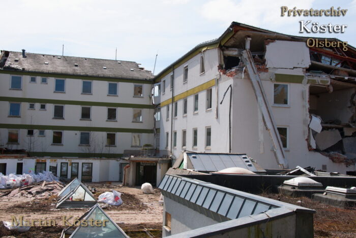 St. Josefs-Hospital Olsberg - Abriss OP- und Intensiv-Trakt