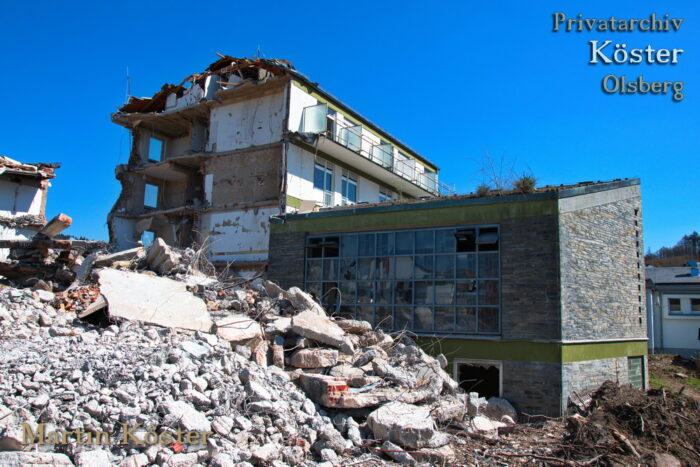 St. Josefs-Hospital Olsberg - Abriss OP- und Intensiv-Trakt