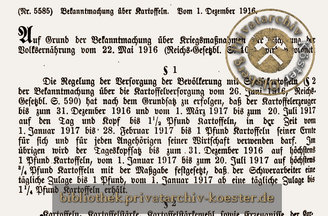 Deutsches Reichsgesetzblatt Nr. 5585