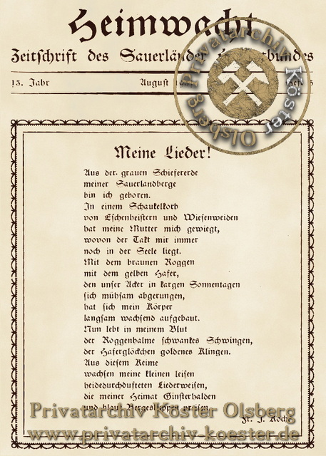 Heimwacht August 1931 Heft 5