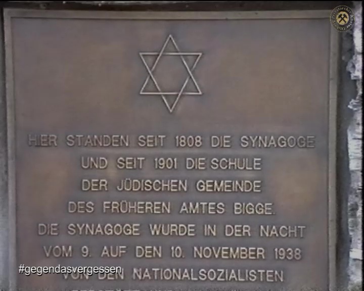 Einweihung der jüdischen Gedenkstätte Bigge