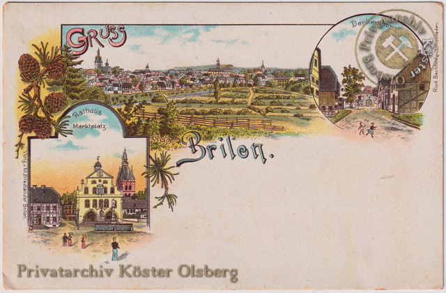 Ansichtskarte "Gruss aus Brilon" 1898
