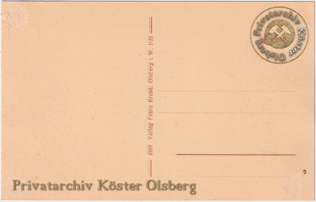 Ansichtskarte "Olsberg" 1931