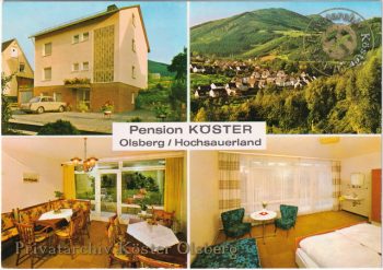 Ansichtskarte "Privat-Pension Köster" 1973