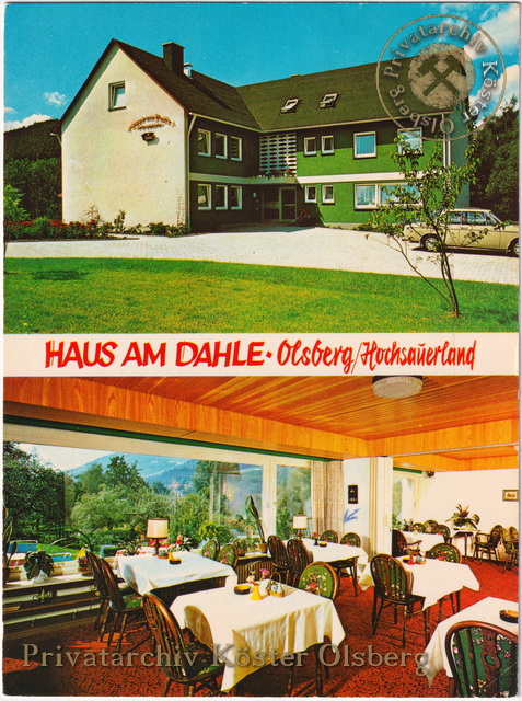 Ansichtskarte "Haus am Dahle" 1974