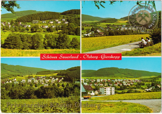 Ansichtskarte "Schönes Sauerland - Olsberg-Gierskopp" 1979