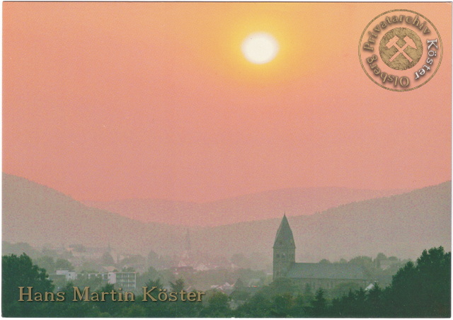 Ansichtskarte "Olsberg - Sonnenuntergang" 2003