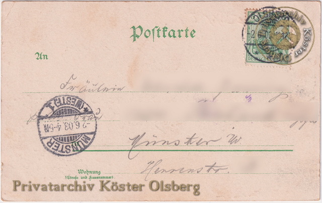 Ansichtskarte "Gruss aus Olsberg" 1903