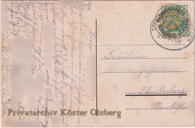 Ansichtskarte "Olsberg i. Wstf." 1909