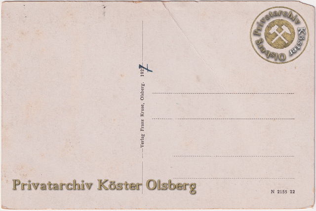 Ansichtskarte "Karlsaue Olsberg" 1922