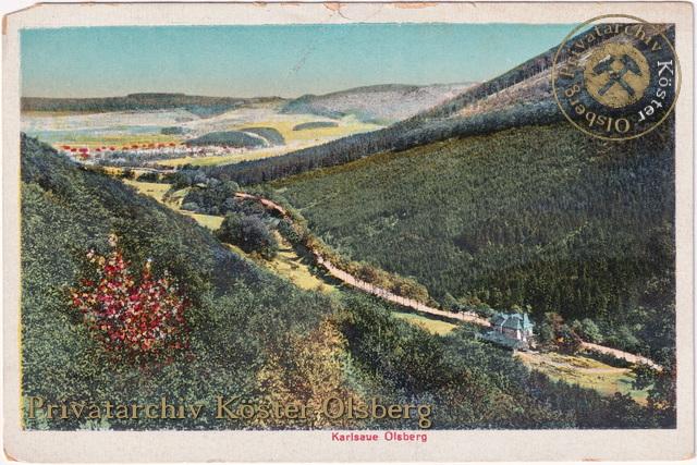 Ansichtskarte "Karlsaue Olsberg" 1922