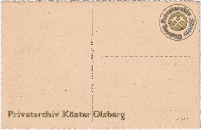 Ansichtskarte "Olsberg" 1925