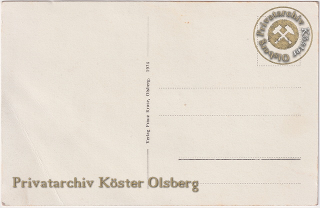 Ansichtskarte "Olsberg i.W. Sanatorium Dr. Grüne" 1934