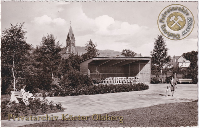 Ansichtskarte "Kneipp- und Luftkurort Olsberg - Im Kurpark" 1966
