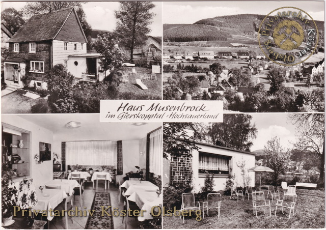Ansichtskarte "Haus Musenbrock" 1979