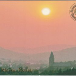 Ansichtskarte Olsberg - Sonnenuntergang Motivseite