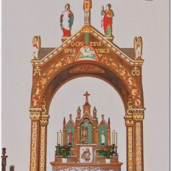 Ansichtskarte Baldachin mit Altar Pfarrkirche St. Nikolaus Olsberg Motivseite