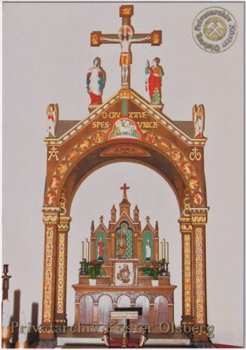 Ansichtskarte Baldachin mit Altar Pfarrkirche St. Nikolaus Olsberg Motivseite