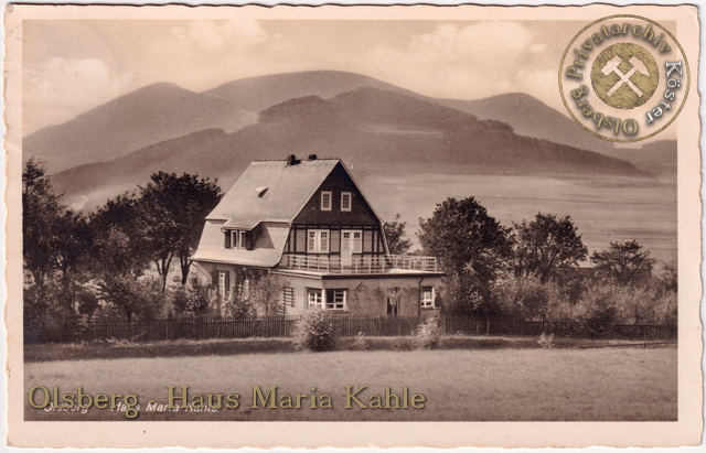 Ansichtskarte "Olsberg - Haus Maria Kahle" 1939