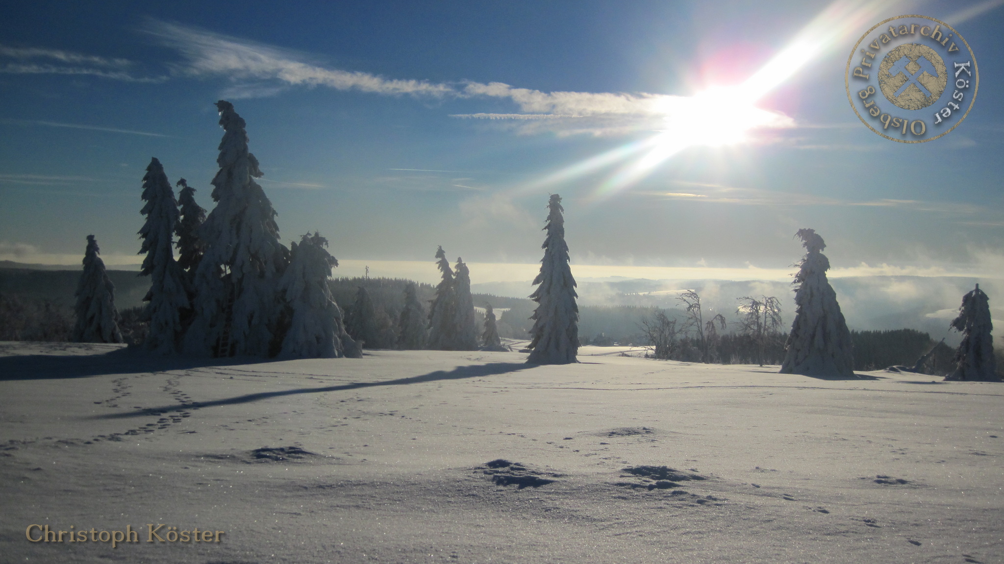 Winter auf dem Kahlen Asten im Dezember 2010