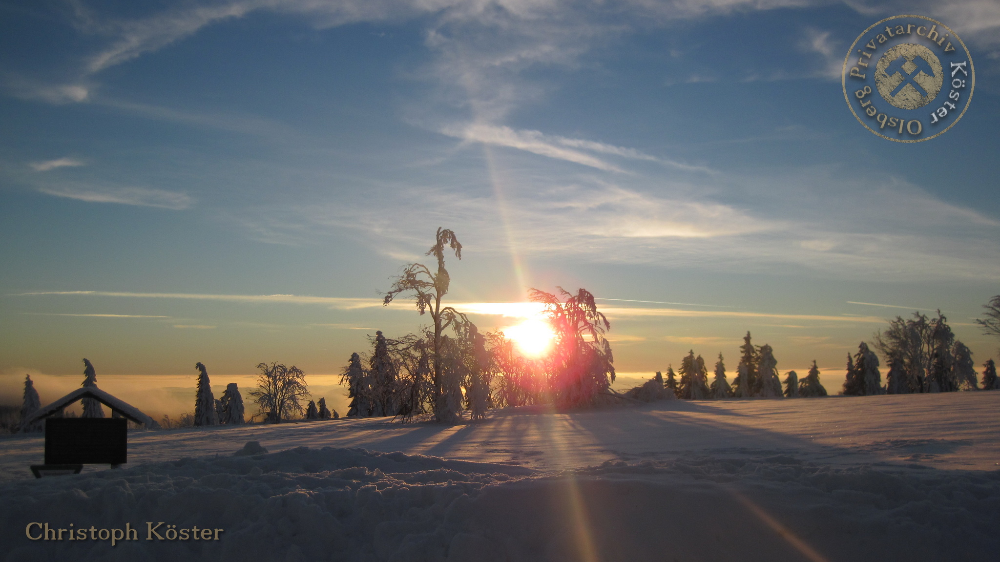 Winter auf dem Kahlen Asten im Dezember 2010