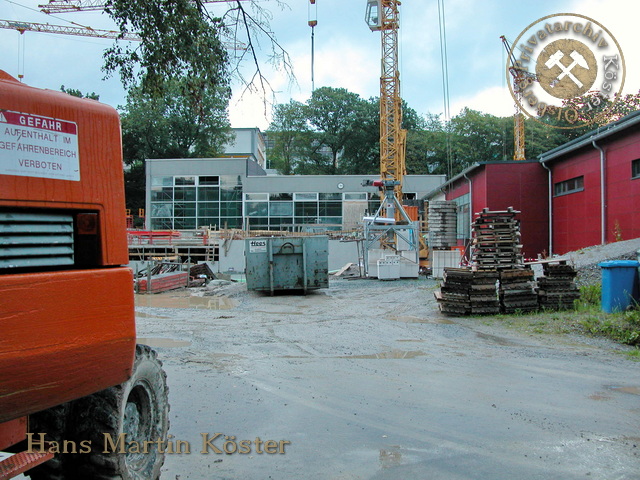 Baustelle des AquaOlsberg im Juli 2007