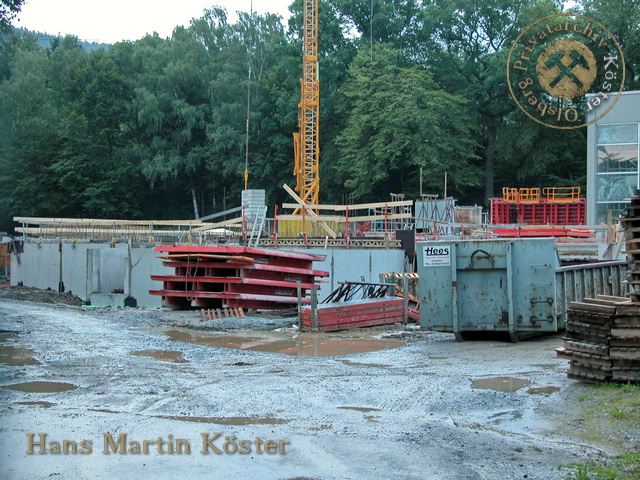 Baustelle des AquaOlsberg im Juli 2007