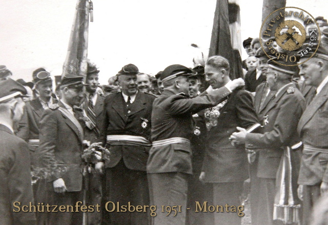 Schützenfest in Olsberg 1951 - Vogelschießen im Hasley