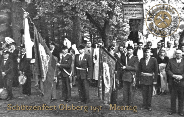 Schützenfest in Olsberg 1951 - Vogelschießen im Hasley