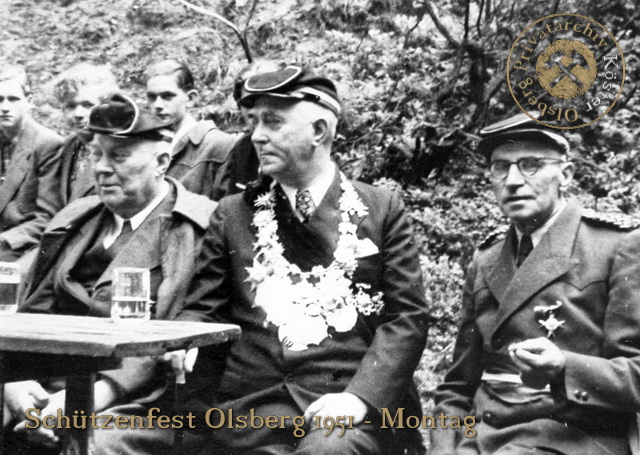 Schützenfest in Olsberg 1951 - Vogelschießen im Hasley