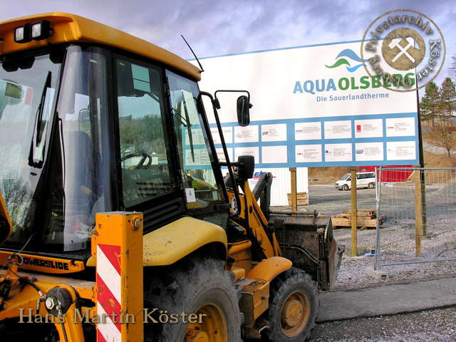 Baustelle des AquaOlsberg im Januar 2008