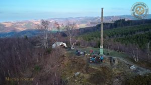 Kreuzbeleuchtung und Osterfeuer 2023 in Olsberg