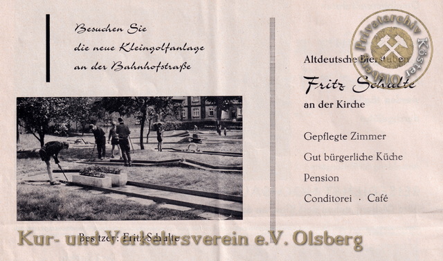 Werbeanzeige "Altdeutsche Bierstuben" 1963