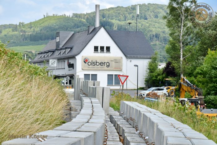 Sanierung der Hüttenstraße in Olsberg Juli 2023