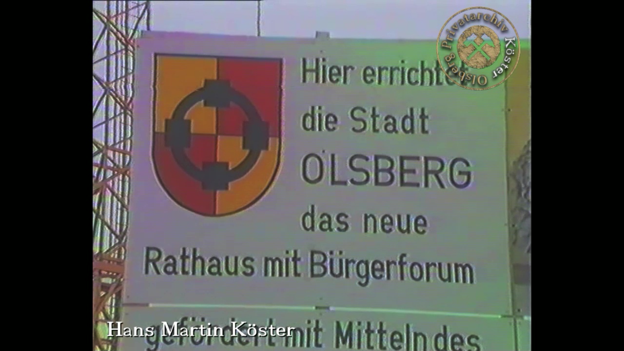 Rathaus der Stadt Olsberg - Bau des Fundaments