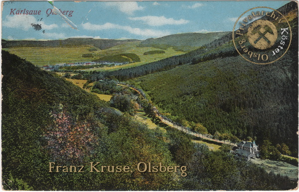 Ansichtskarte "Karlsaue Olsberg"