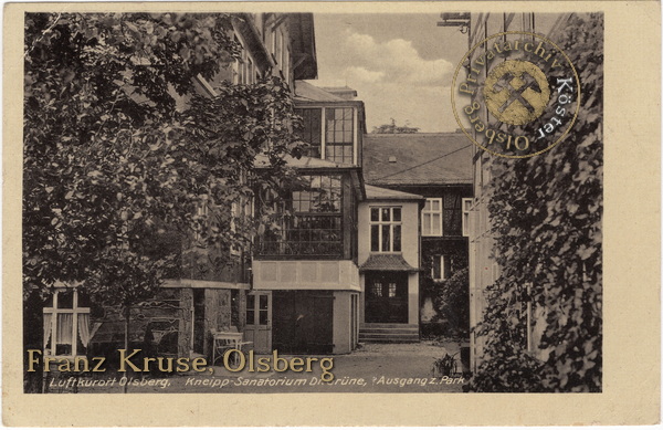 Ansichtskarte "Kneipp-Sanatorium Dr. Grüne"