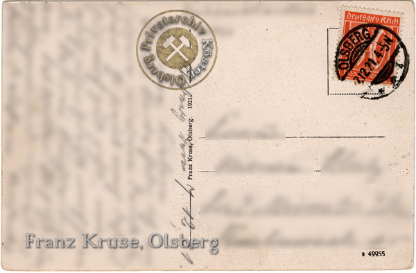 Ansichtskarte "OLSBERG - Kurhaus Dr. Grüne"