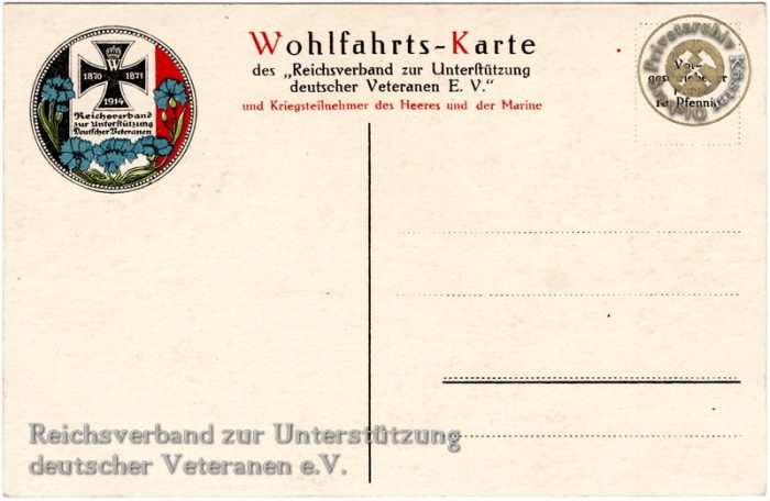 Wohlfahrtskarte "Generalfeldmarschall von Haeseler"